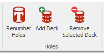4. Holes toolbar