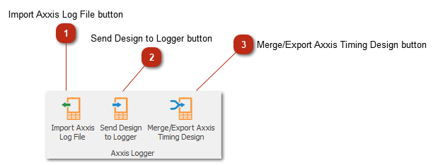 AXXIS Logger toolbar