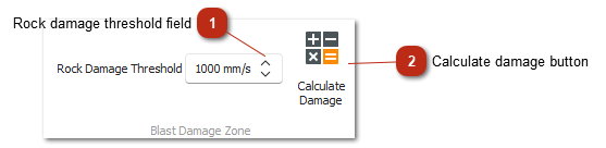 Blast Damage Zone toolbar