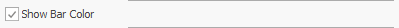 6. Show Bar Color check
