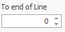 6. To end of Line field