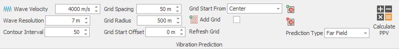 3. Vibration Prediction toolbar