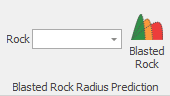 4. Blasted Rock Radius Prediction toolbar