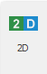 1. 2D button