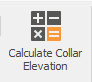 2. Calculate Collar Elevation button