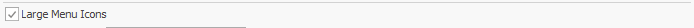 2. Large Menu Icons check