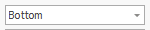 4. Statusbar Position drop down