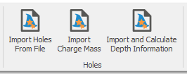 3. Holes toolbar