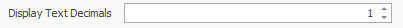 4. Display Text Decimals field