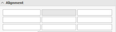 6. Display Text Alignment buttons