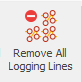 3. Remove All Logging Lines button