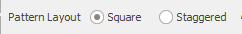 8. Pattern Layout button