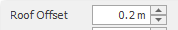 2. Roof Offset button