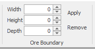 2. Ore Boundary toolbar