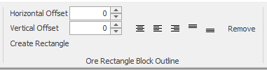 3. Ore Rectangle Block Outline toolbar
