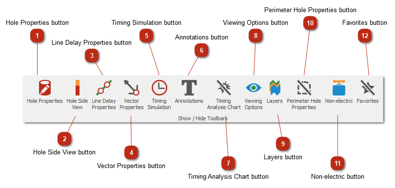 Show / Hide Toolbars toolbar