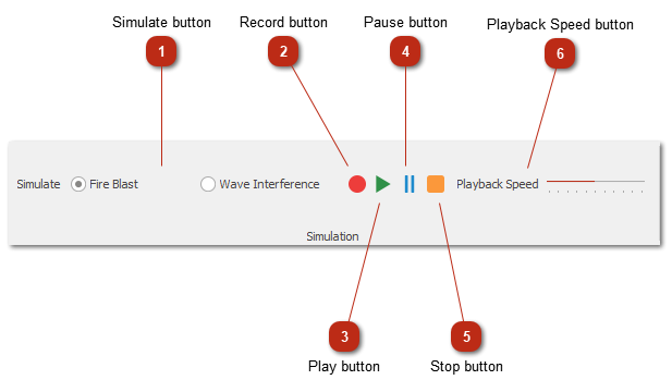 Simulation toolbar