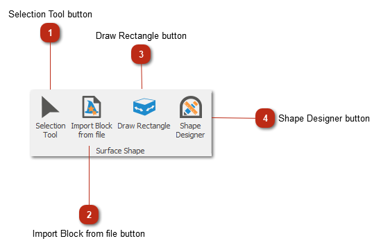 Surface Shape toolbar