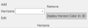 7. Horizons toolbar