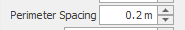 1. Perimeter Spacing button