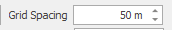3. Grid Spacing field