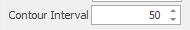 8. Contour Interval field