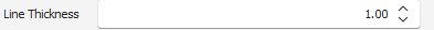 7. Line thickness field